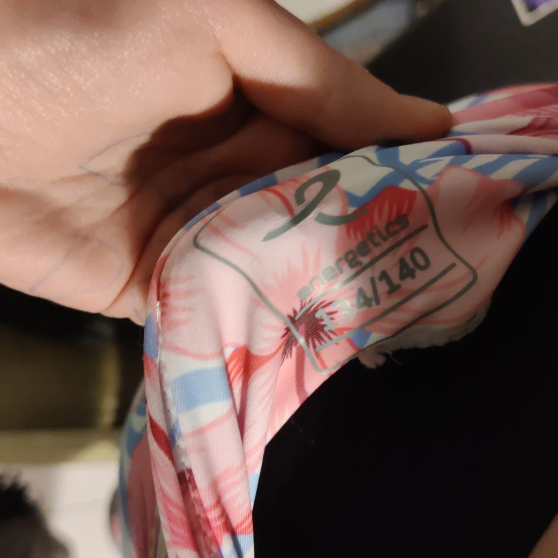 Blommiga leggings med snörning - 91