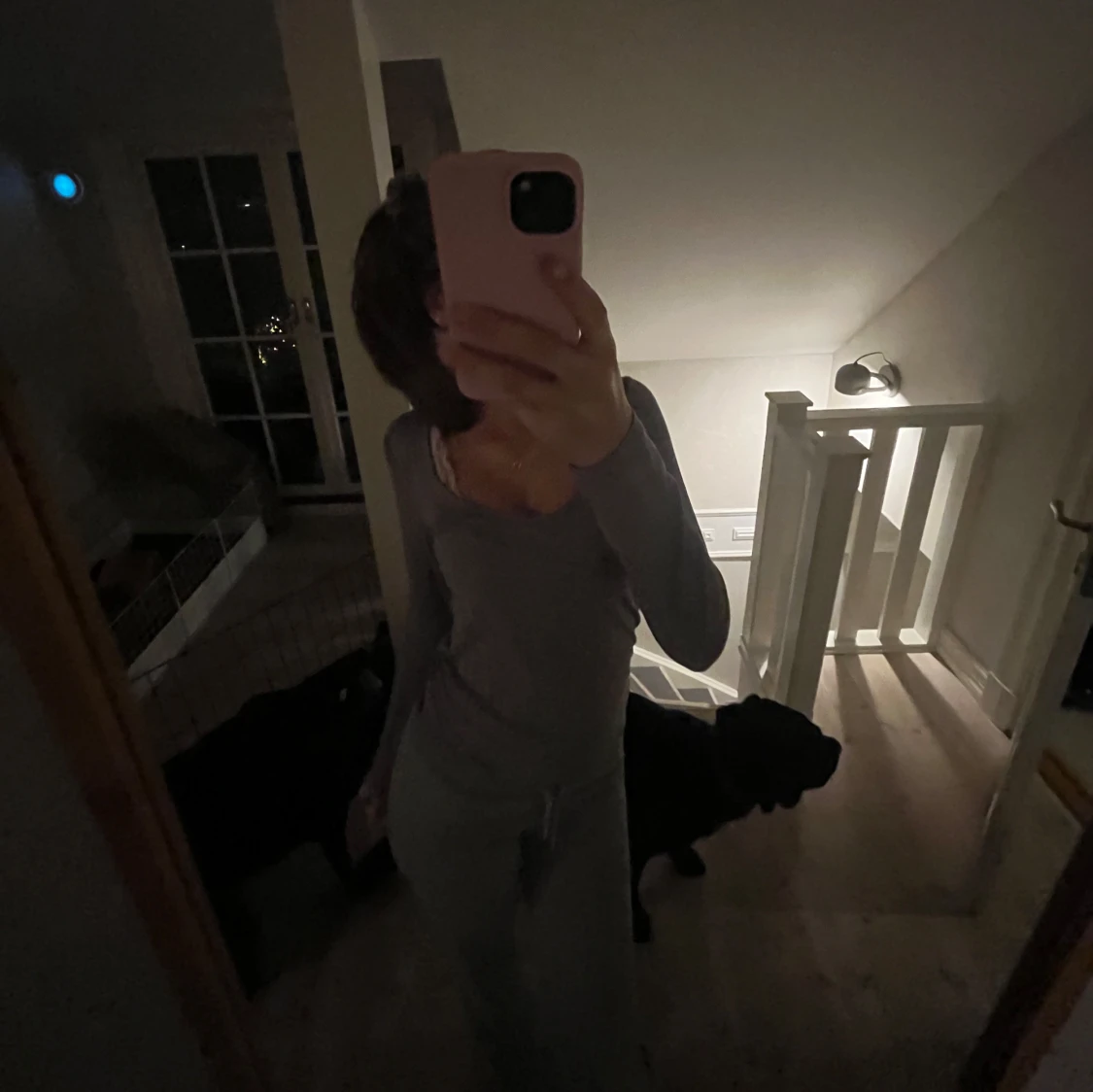 Grå långärmad tröja