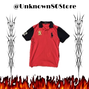 RALPH LAUREN PIKÉ  - CHEIF KEEF QUEEF POLO STORLEK L  NYTT SKICK