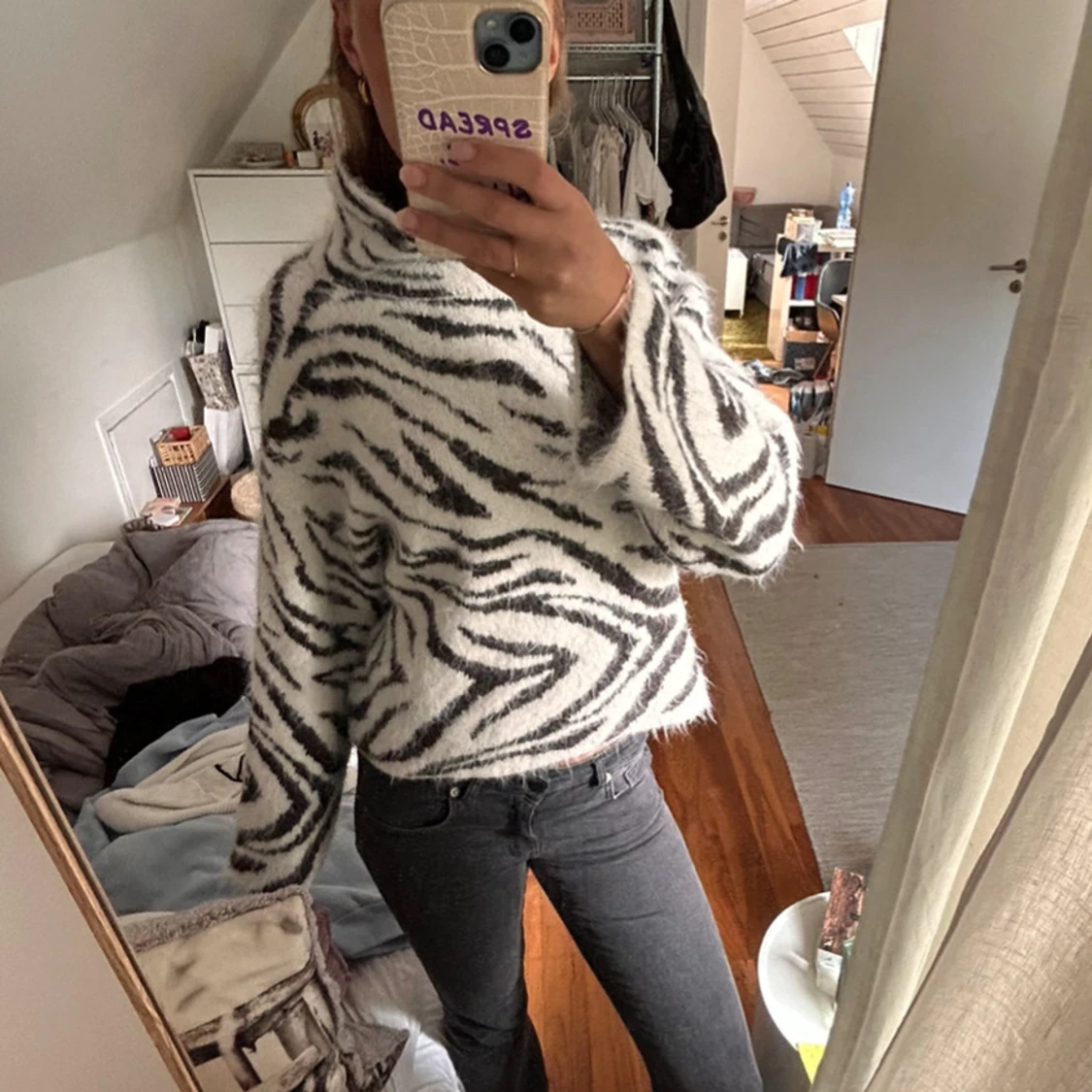 Mönstrad tröja  - 90