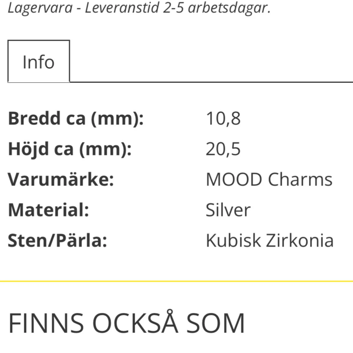 Berlock i äkta silver med rosett - 91