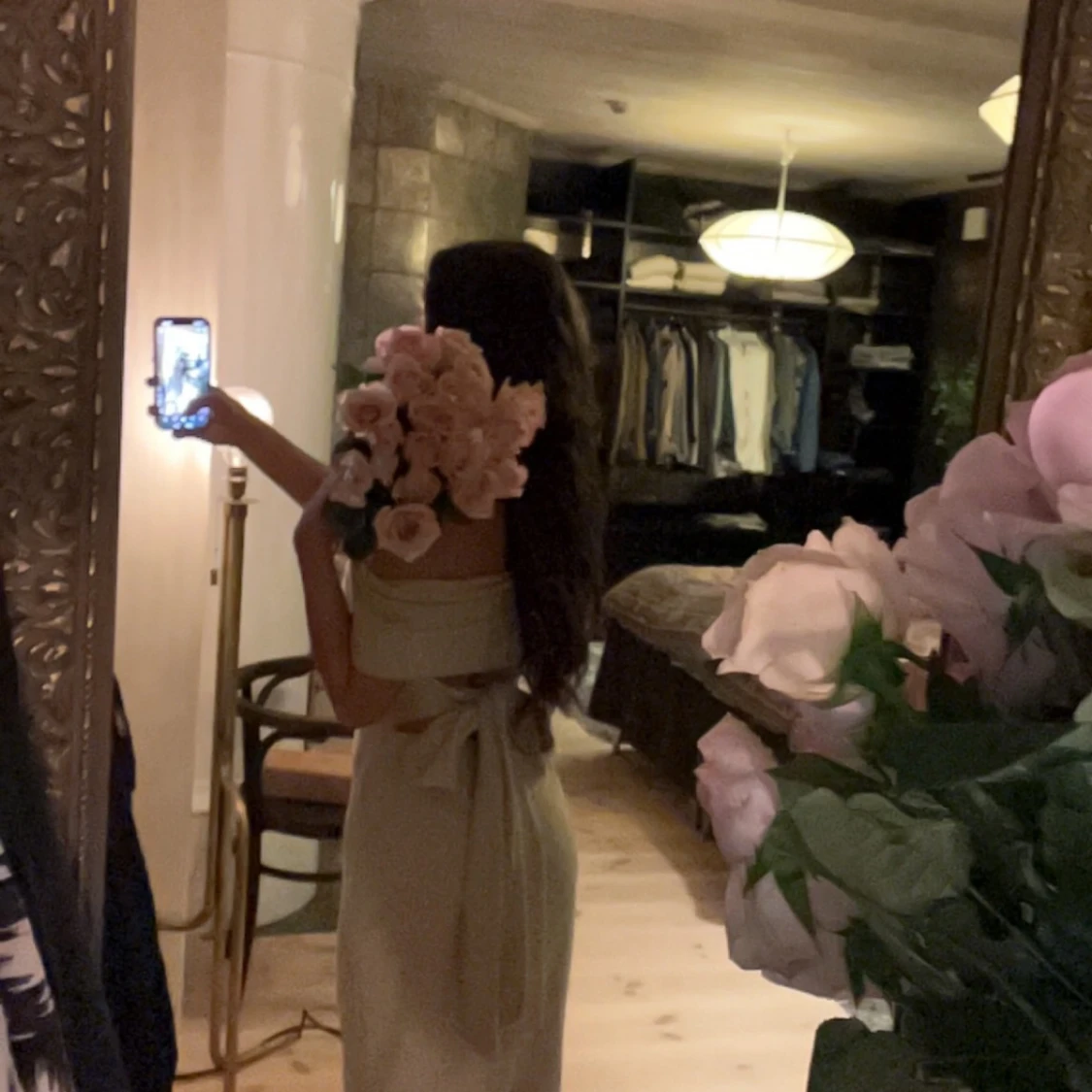 Beige axelbandslös klänning ZARA - 90