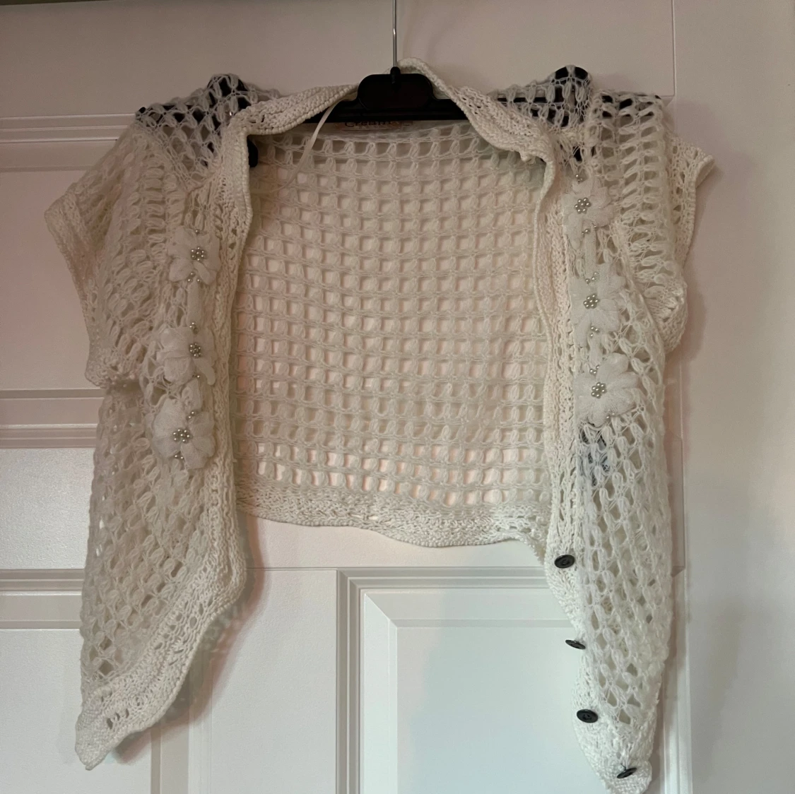 Vit virkad topp från Cream