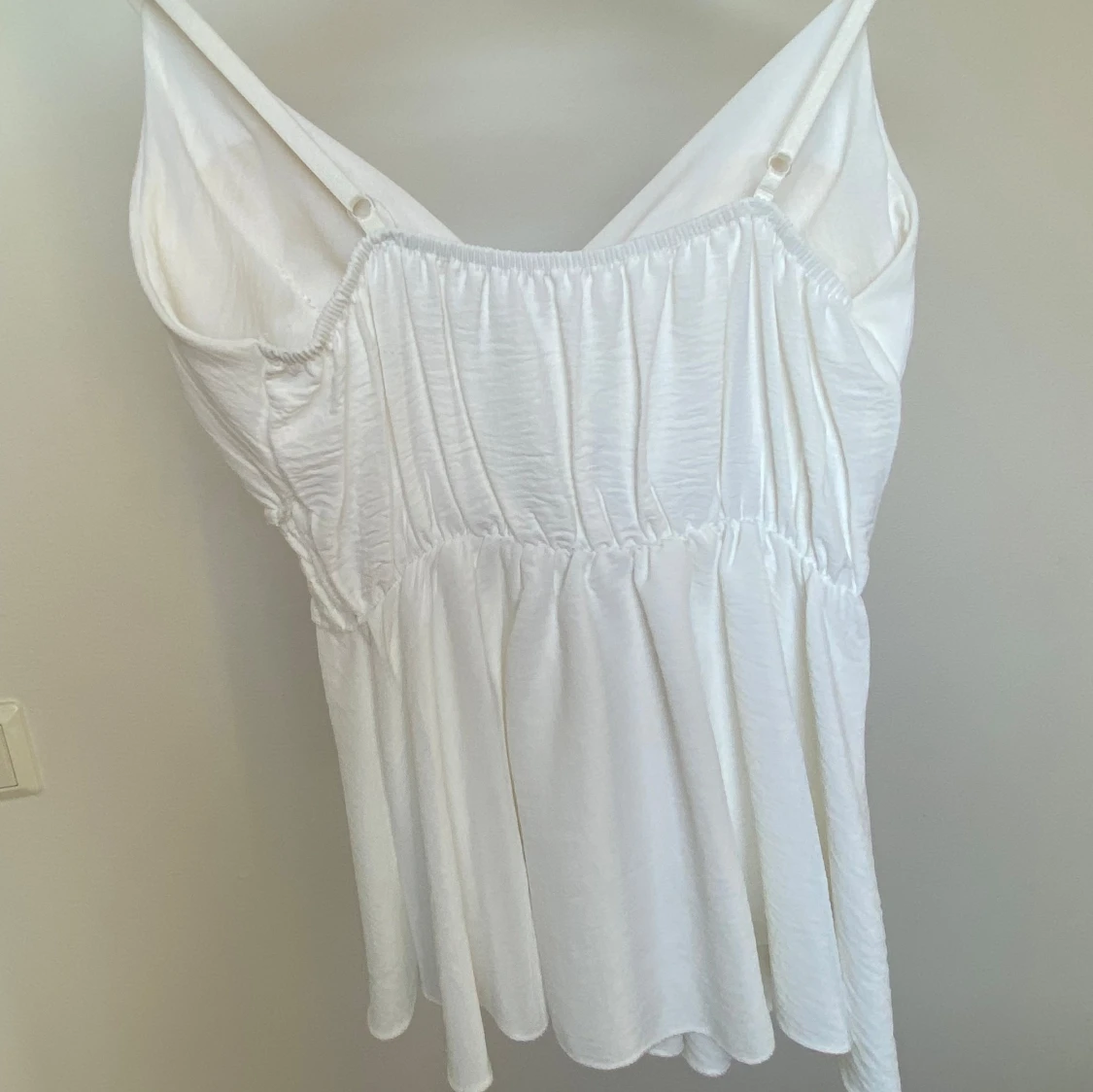 Vit gullig topp - 90