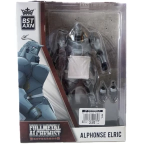 Alphonse Elric FMAB figure - Alphonse Elric från Fullmetal Alchemist Brotherhood. Poserbar och kommer med ett extra par händer.  Köptes på sciencefictionbokhandeln.