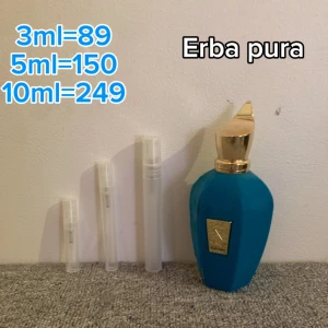 Xerjoff erba pura - Samples i 3, 5, 10ml av xerjoffs erba pura. En mycket stark parfym som luktar som en fruktkorg. Passar bästa under sommaren och varmare väder. Passar även för båda könen