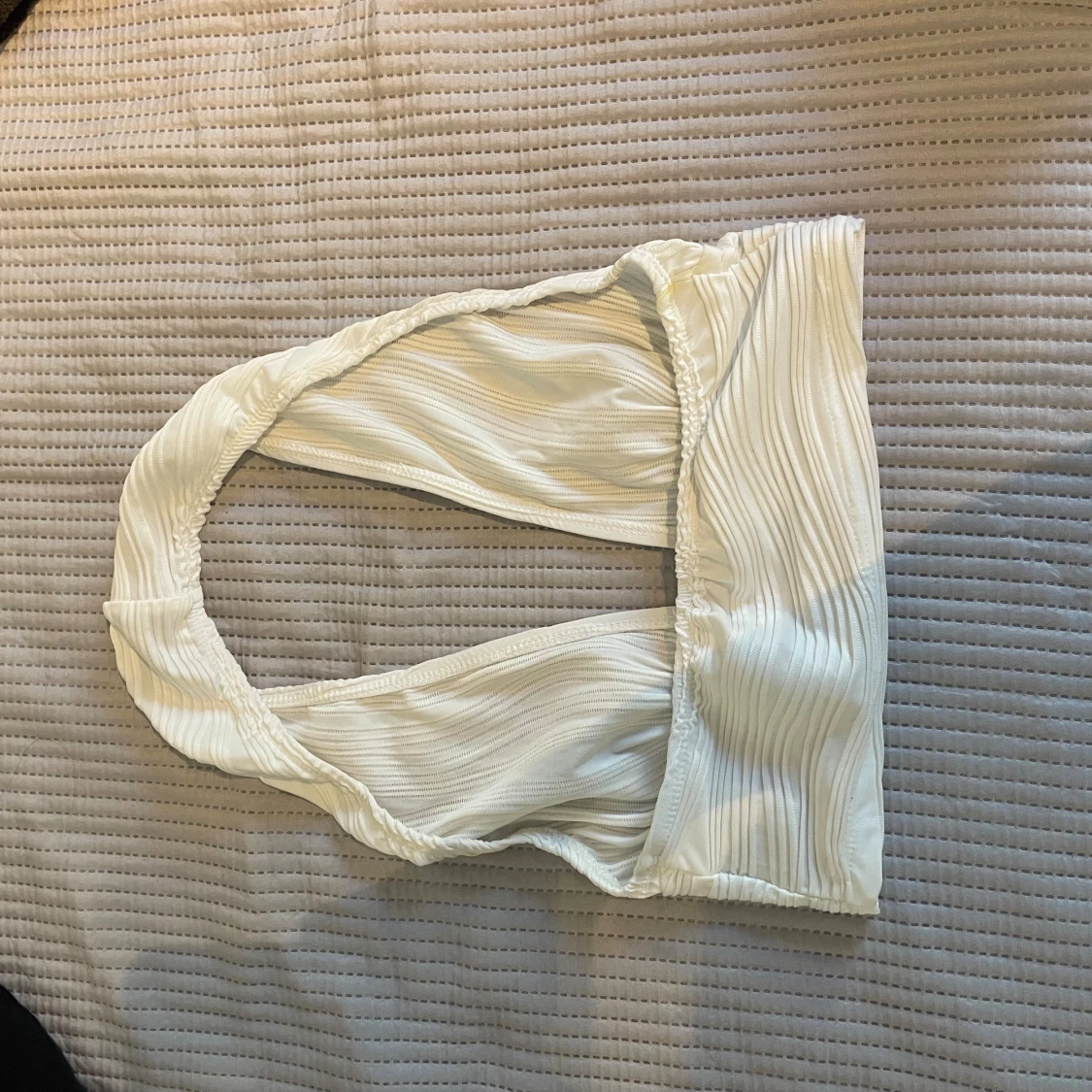 Vit rygglös topp  - 90