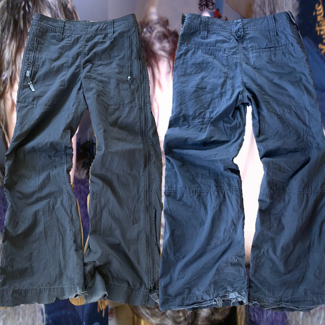 Flared vintage cargos