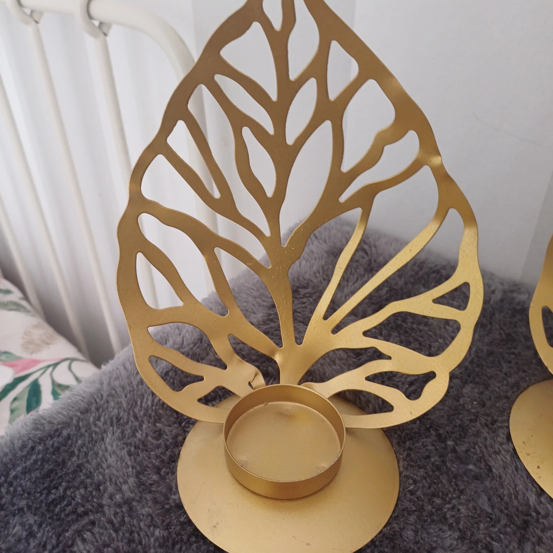 Guldljusstakar i form av löv - 90