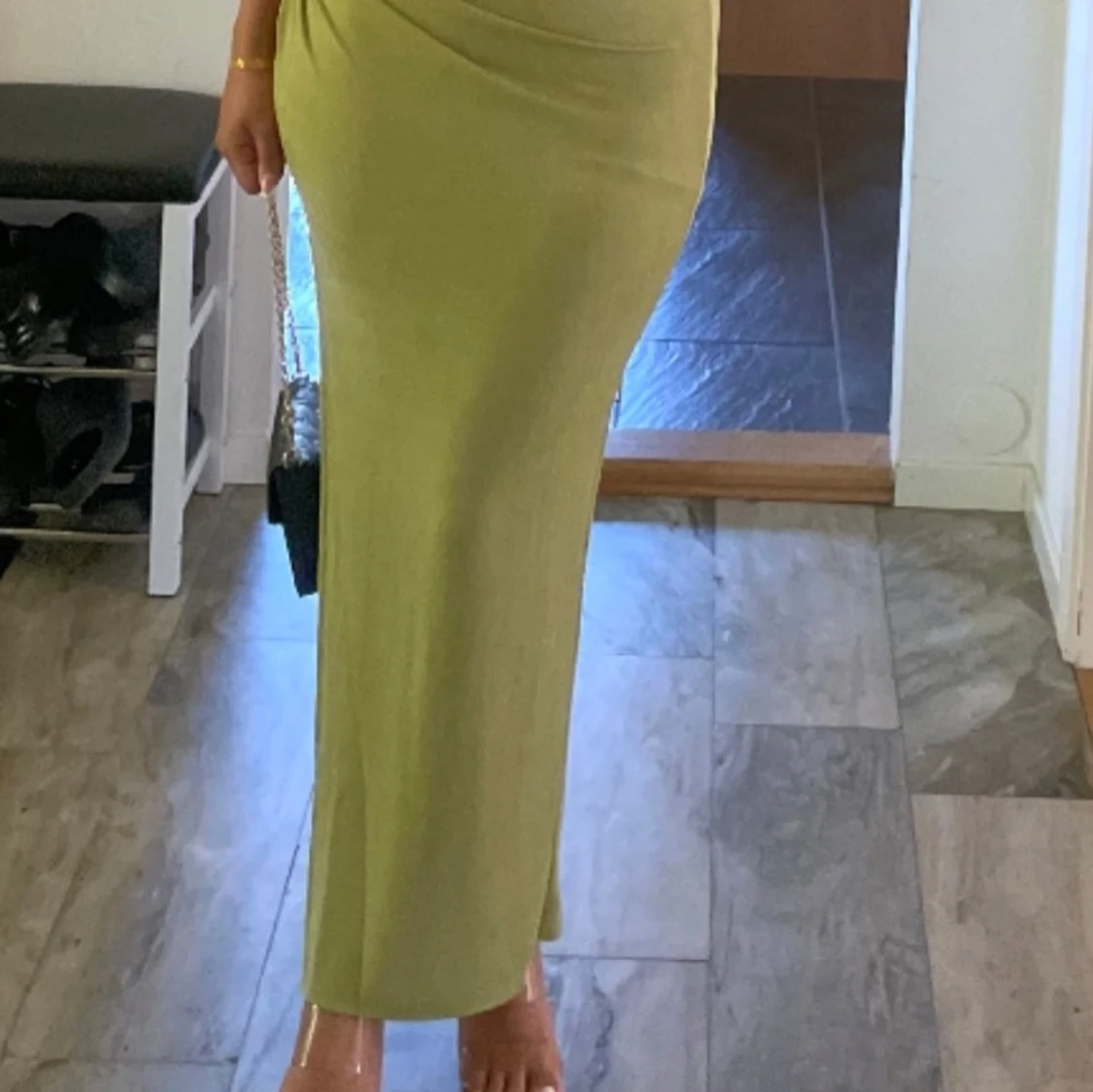 Grön långklänning  - 90