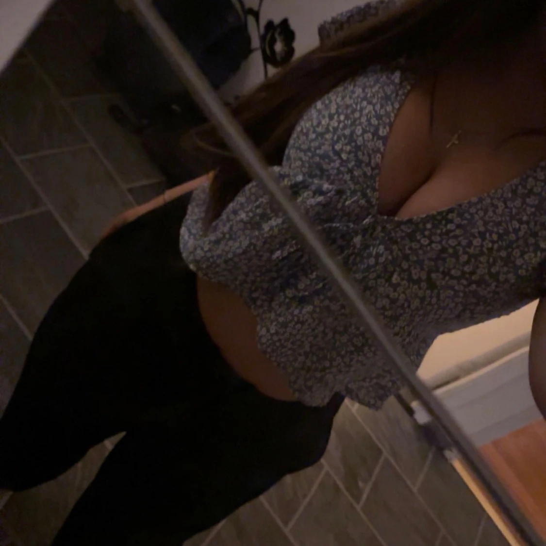 Blå blommig blus från Vero Moda - 90