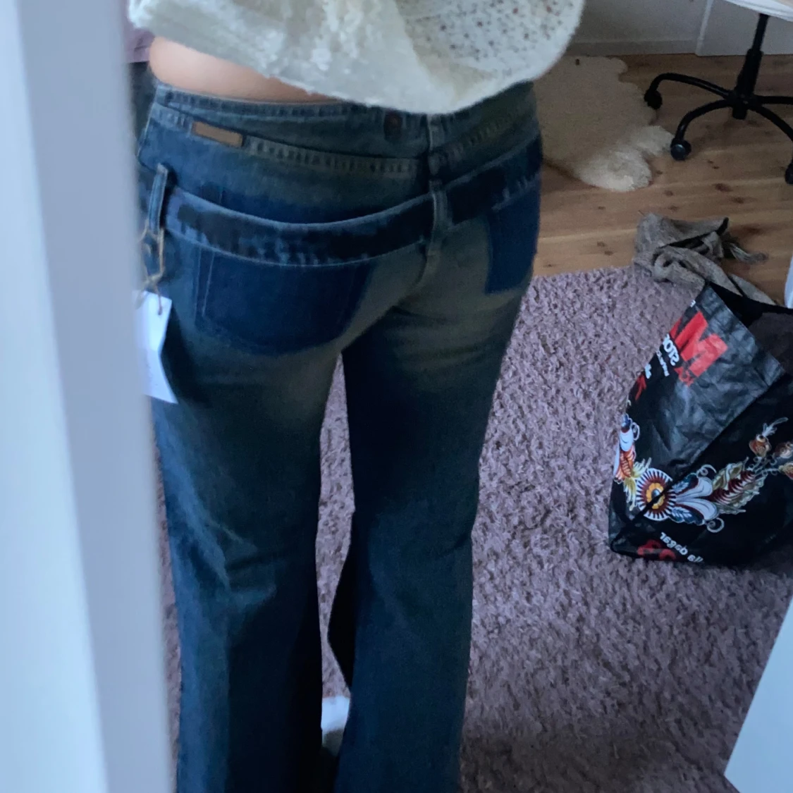 Lågmidjade jeans - 90