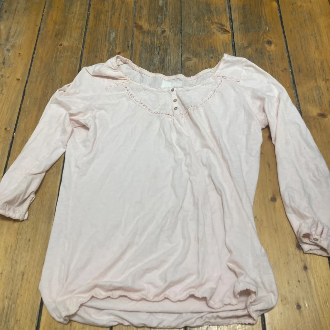 Rosa långärmad blus