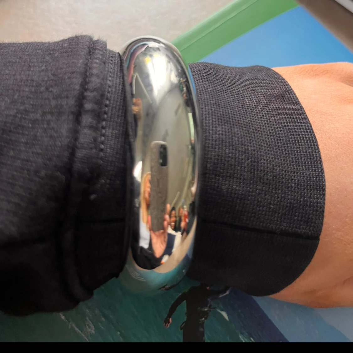 Silverfärgat armband - 90