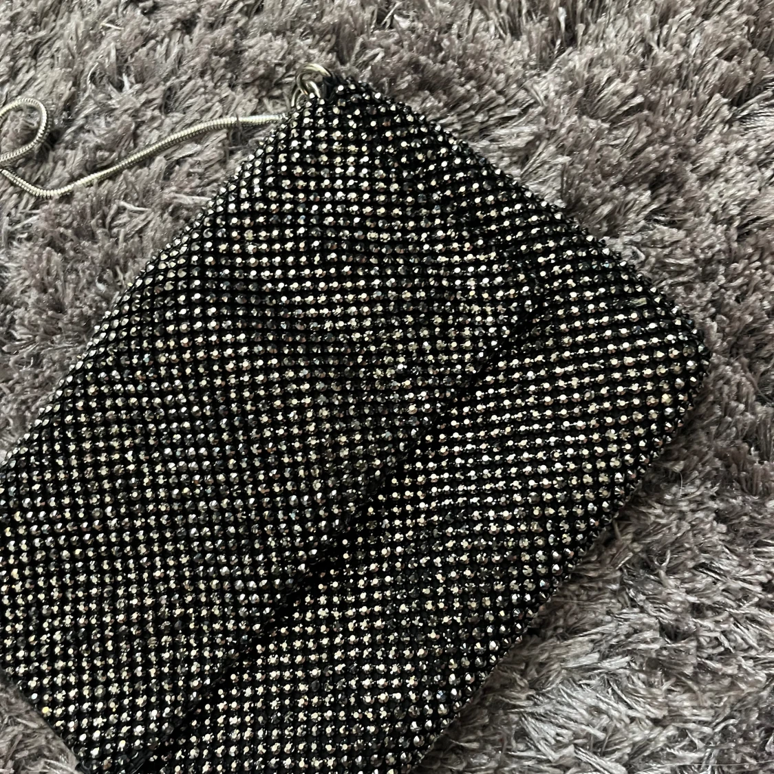 Glittrig silver väska  - 90