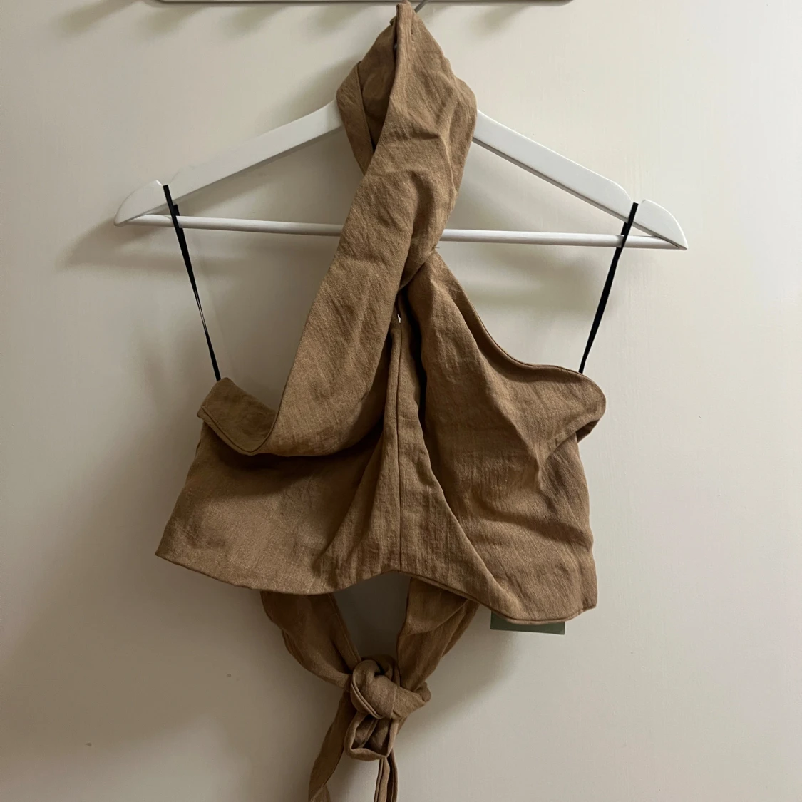 Beige knytbar topp - 92