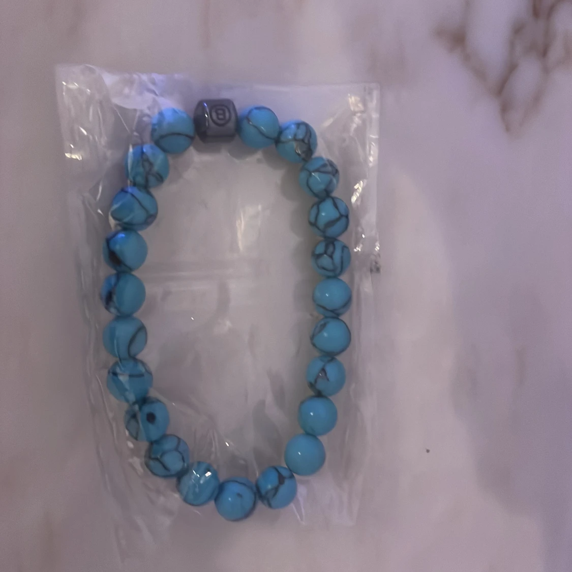 Pärlarmband turkos