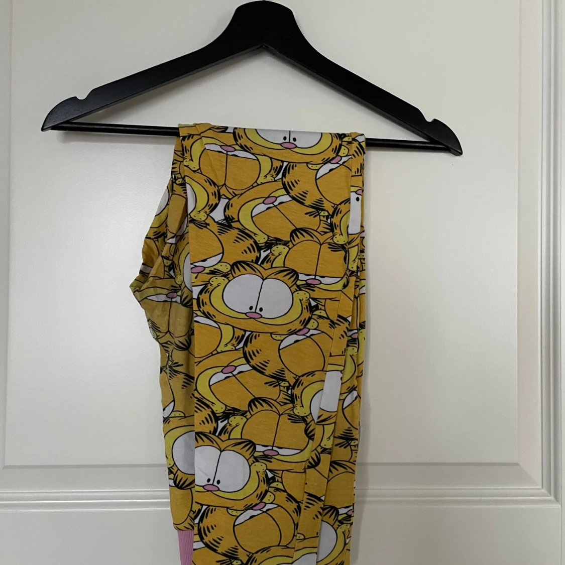 Grå och svart Garfield-tröja med trekvartsärm - 91