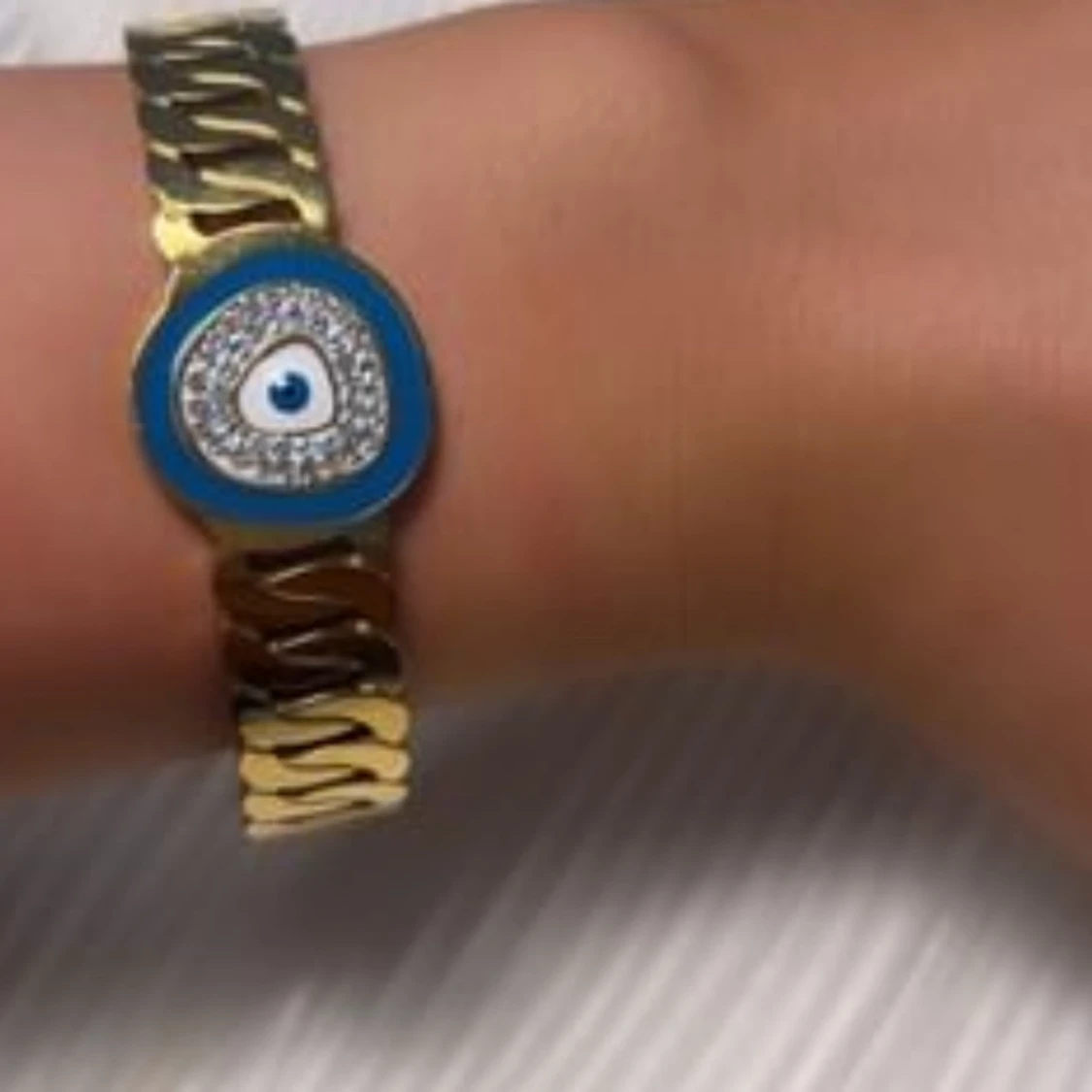 Rostfritt stål armband med öga-design - 91