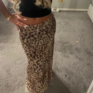 Leopardmönstrad kjol - Snygg leopardmönstrad långkjol från Zara, nyskick (aldrig använd ) (ej min bild. Men helt likadan kjol. 🤍