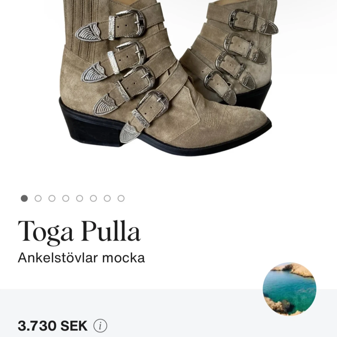 Bruna Pavement mocka boots med spännen - 93