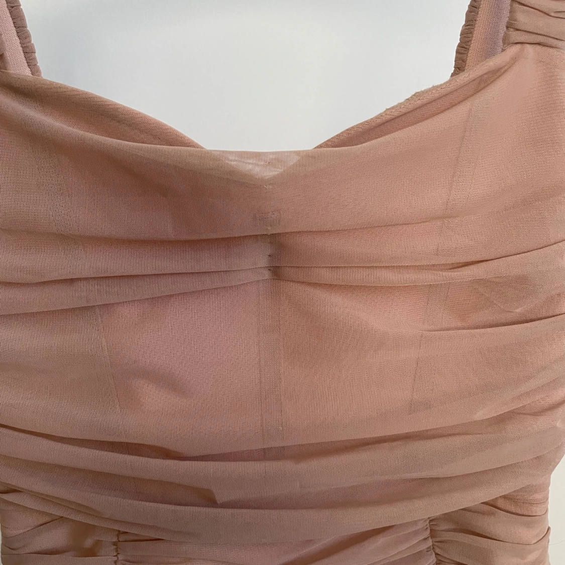 Beige/Rosa tight långklänning - 90