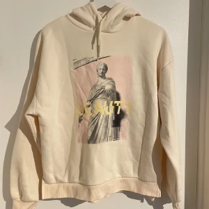 Hoodie - Oversized Hoodie med tryck  Sitter som en S Använd ca 2-3 ggr Håller bra i tvätten och materialet är fortfarande mjukt Inga felaktigheter 