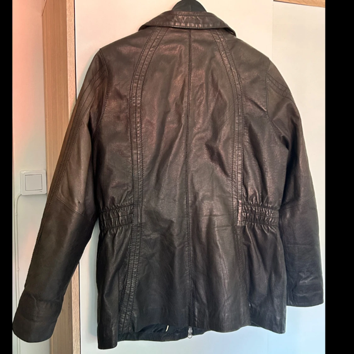 Jofama svart läderjacka  - 92