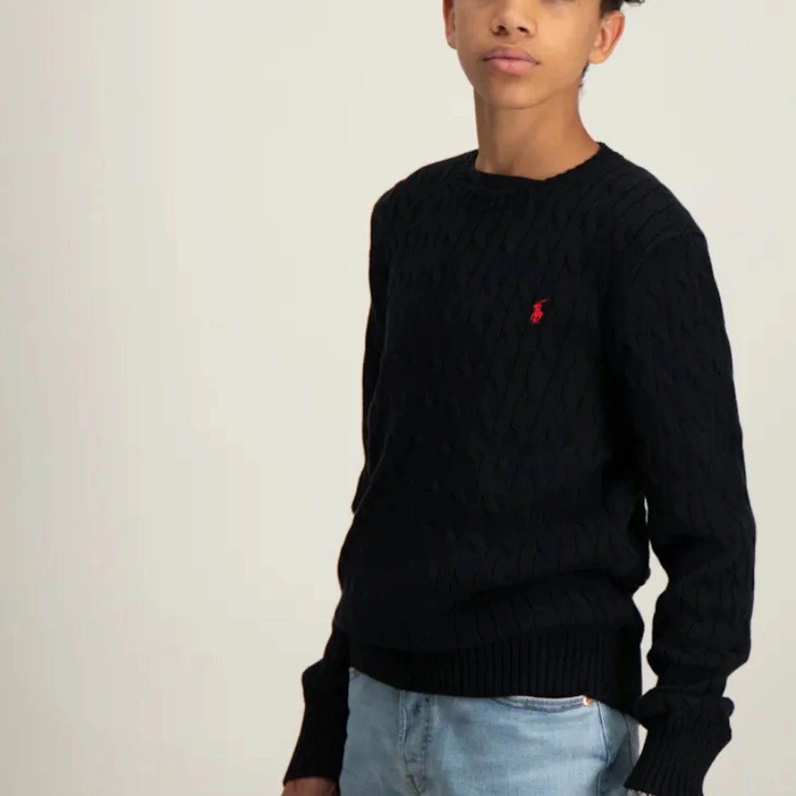 kabelstickad tröja från Ralph lauren - 92