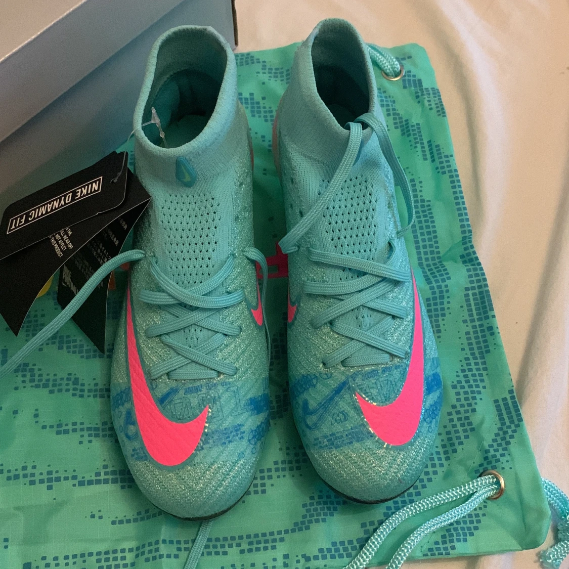 Helt nya/oanvända Nike air Zoom mercurial superfly 10 Elite turkos  - 2