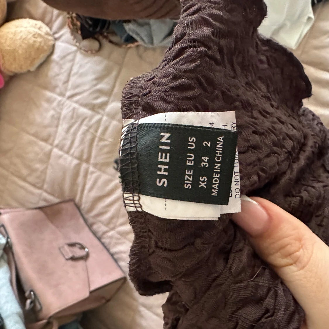 Brun top från Shein - 2