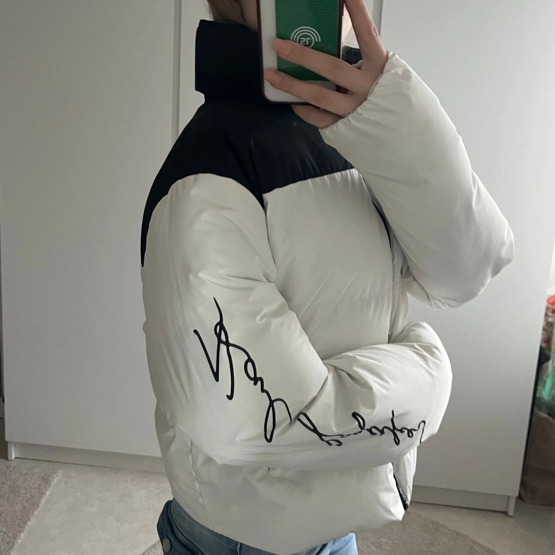 Vit och svart dunjacka från Karl Lagerfeld - 1