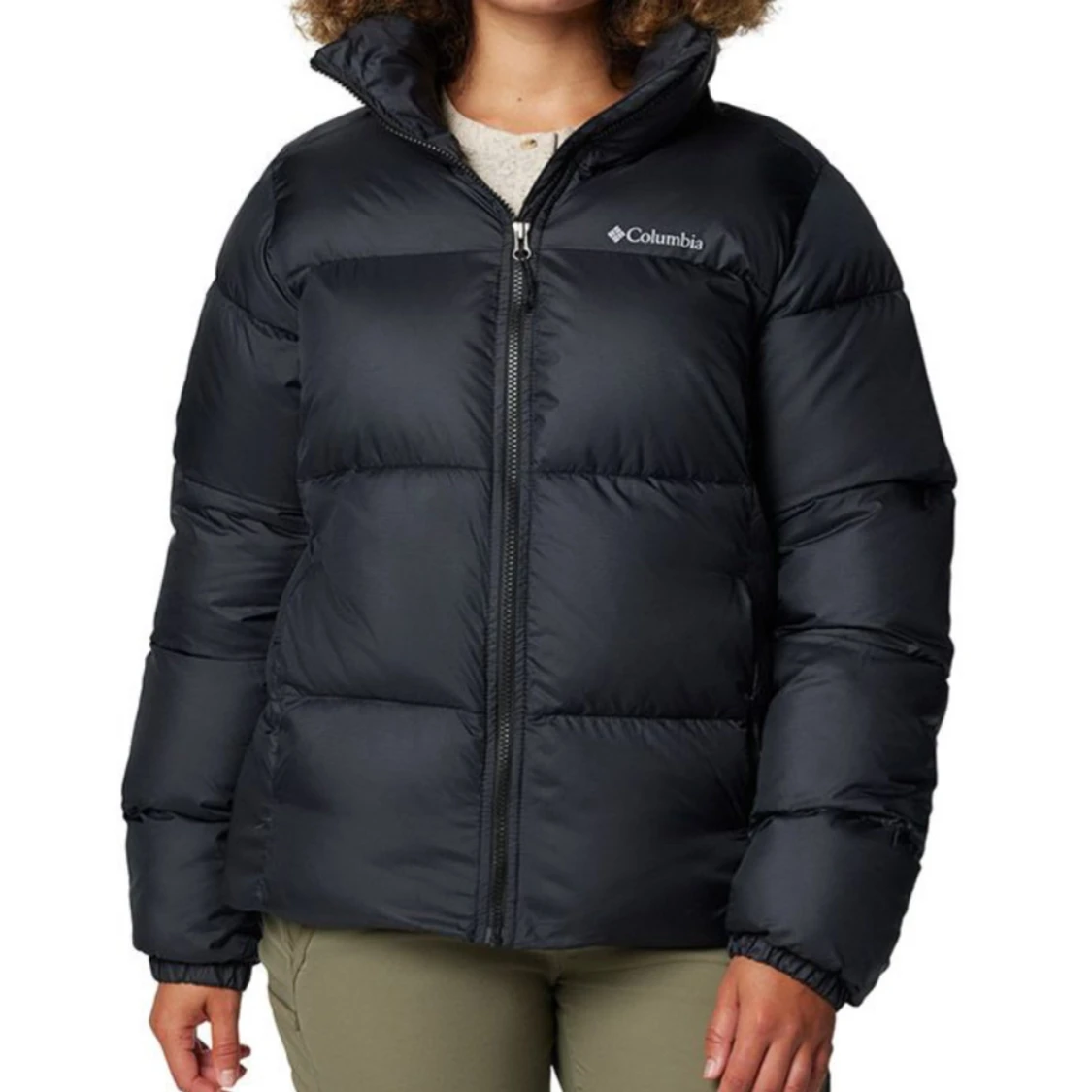 Svart dunjacka från Columbia