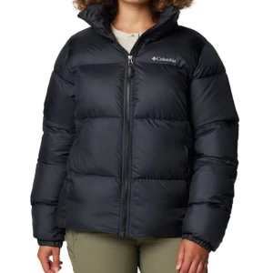 Svart dunjacka från Columbia - Säljer en svart dunjacka från Columbia med dragkedja och hög krage. Är i storlek S.