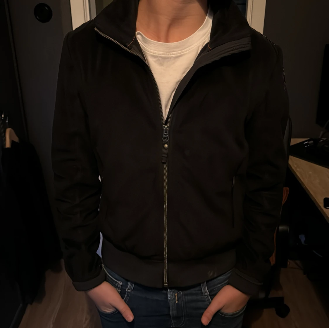 Svart fleecejacka från Parajumpers