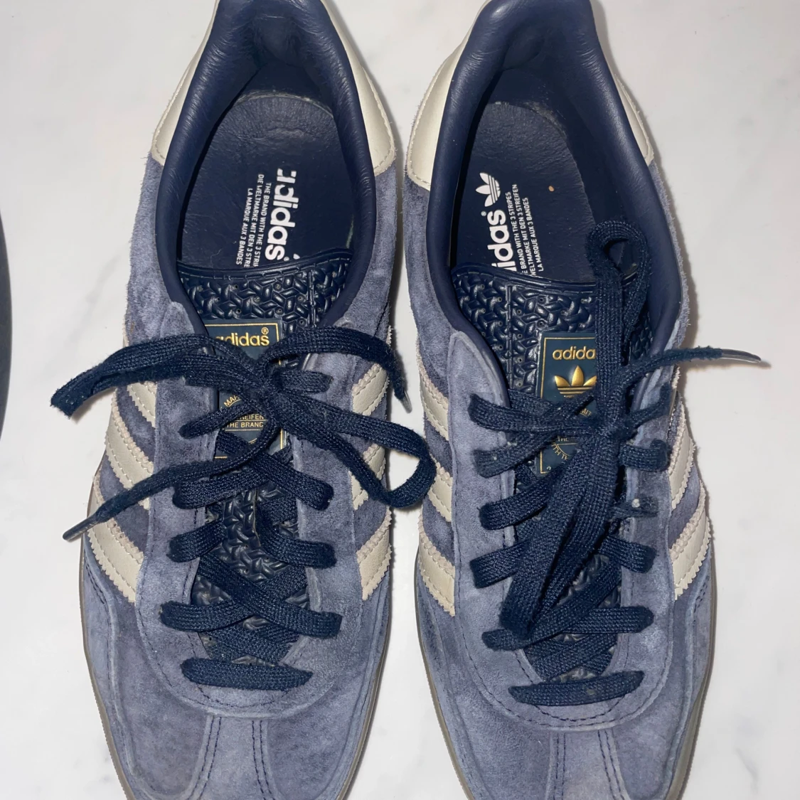 Adidas Gazelle i blå mocka - 90