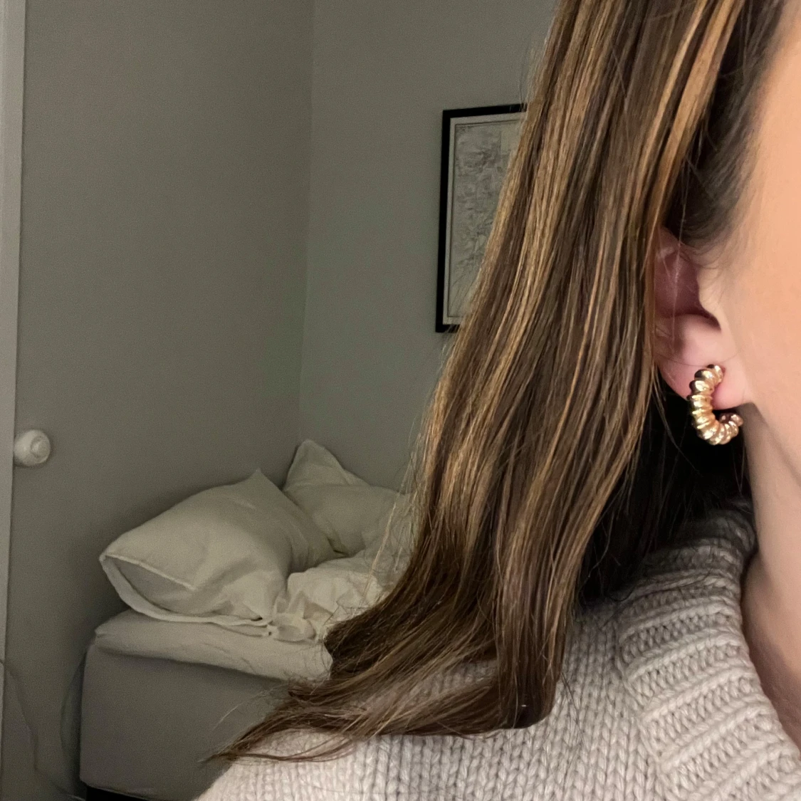 Guld örhängen - 90