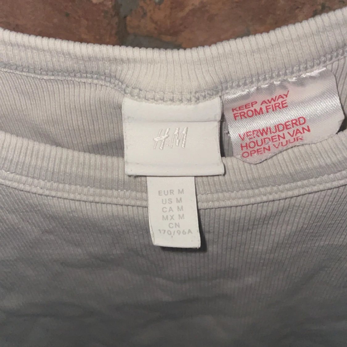 Ljus grön ribbad linnetopp från H&M - 91