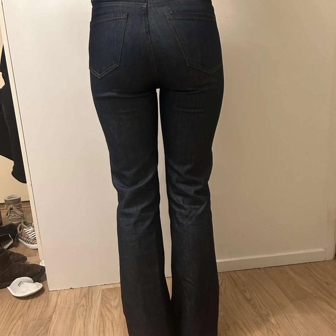 Mörkblå bootcut jeans NAKD - 1