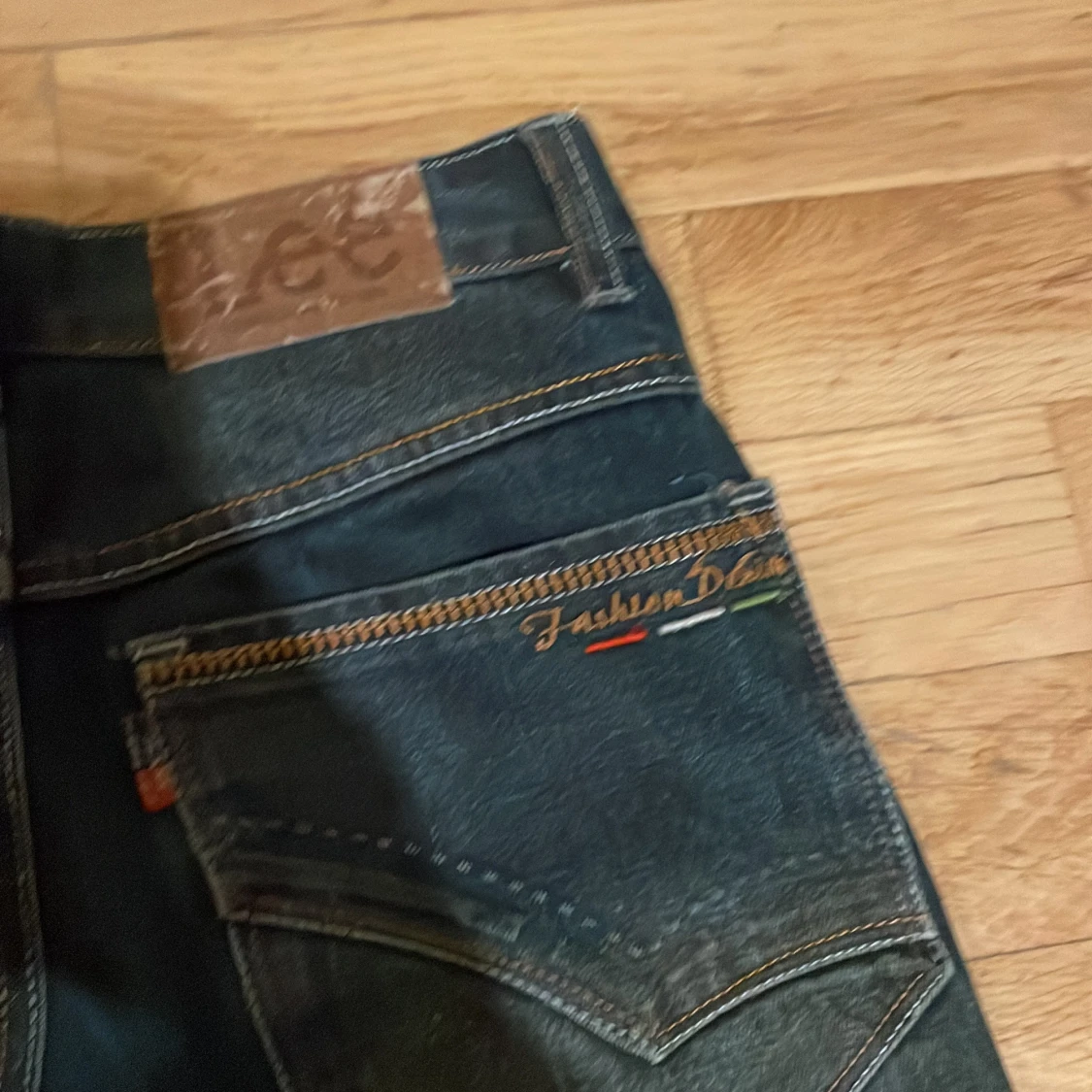 Mörkblå jeansbyxor från Lee - 4