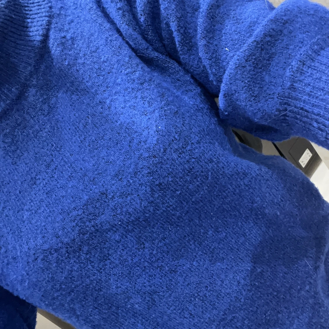 Blå stickad tröja från JDY - 1