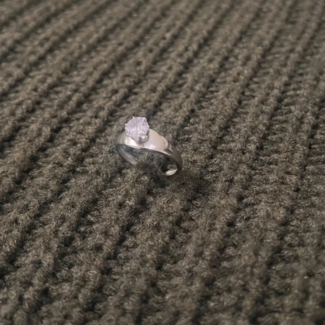 Oval Essence - Silver Ring with Stone - 1