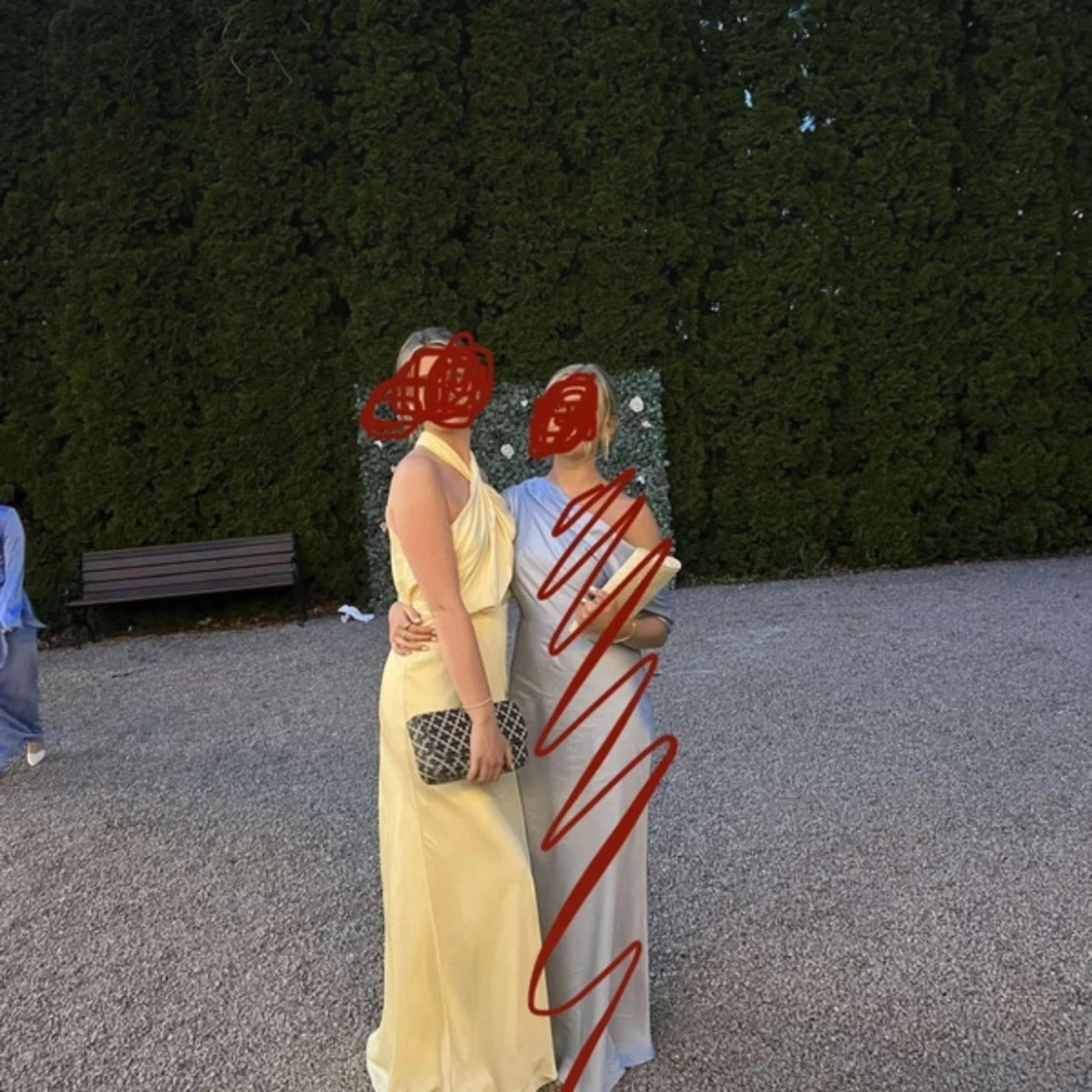 Ljusgul långklänning - 91