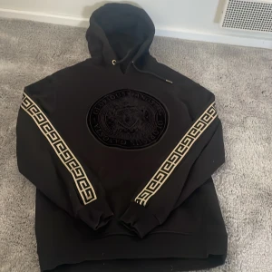 Svart hoodie med lite detaljer - Väldigt bra skick 
