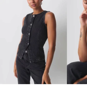 svart jeanstopp - superfin svart jeanstopp, oanvänd med lappen kvar! köpt från Gina tricot, storlek S🫶🏻