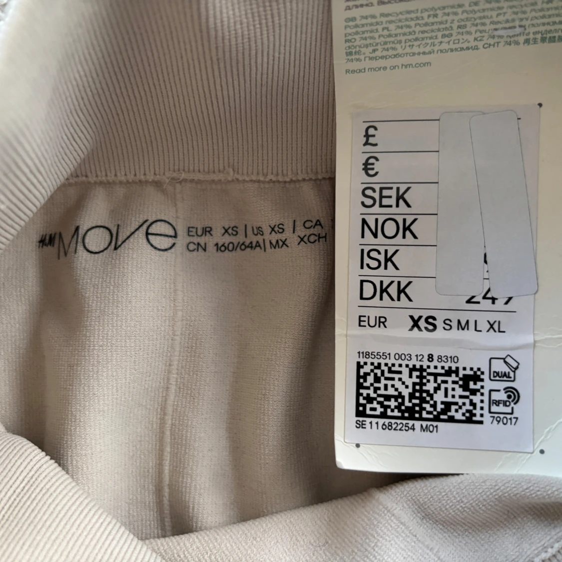 Beige leggings från H&M Move - 1