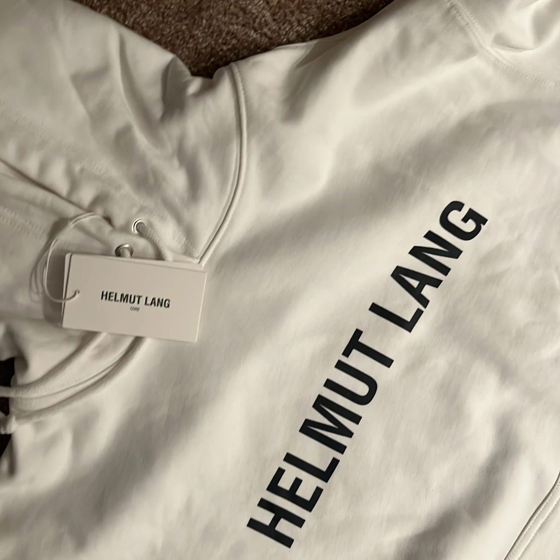 Vit hoodie från Helmut Lang - 1