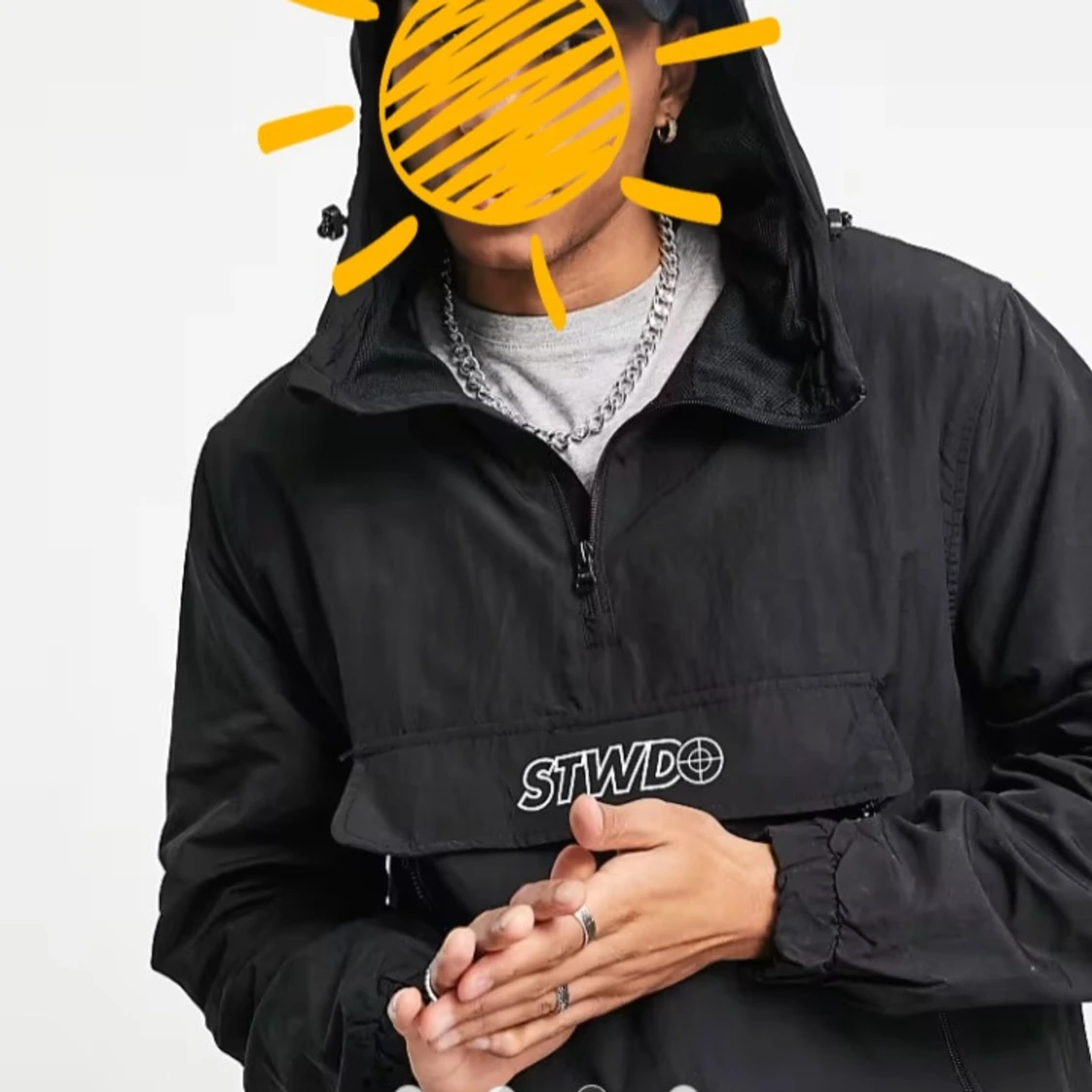 Svart vindjacka från Pull&Bear - 1