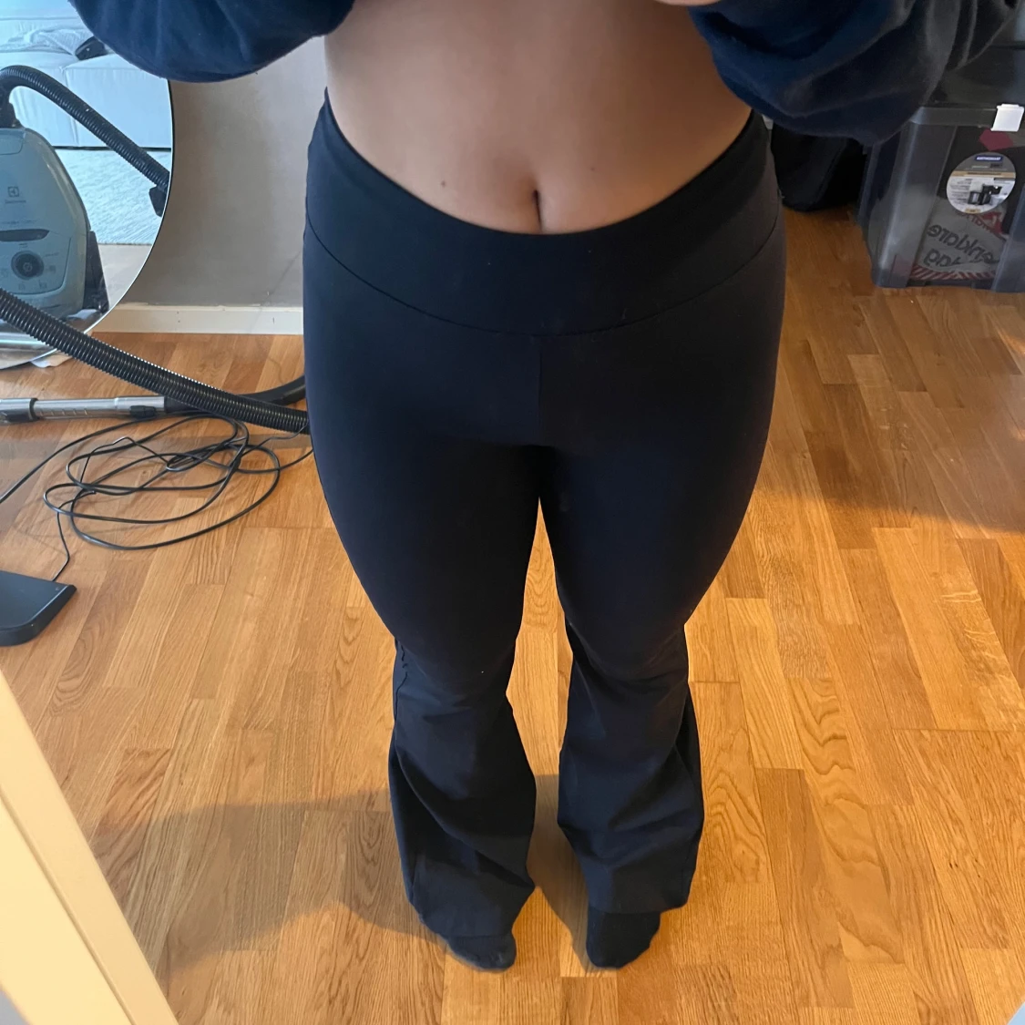 Svarta legging byxor