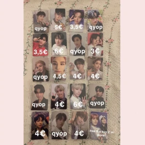 Straykids  - Säljer dessa skz pcs! Priserna är på bilden! Det står i euro men betalas i KR. 4€ är = 40kr🥰 Köparen betalar för frakten. Tryck INTE på köp nu!! 